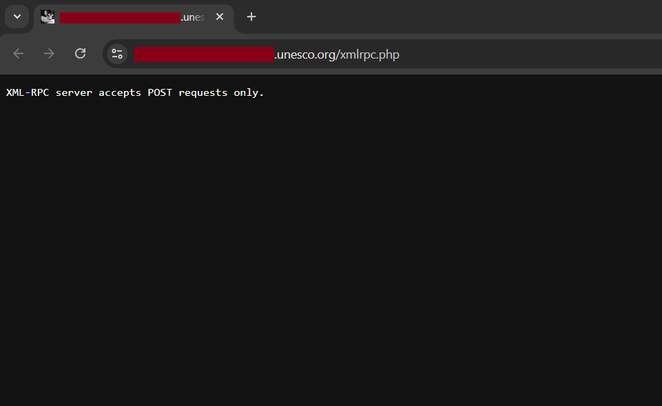 UNESCO XML-RPC Vulnerability