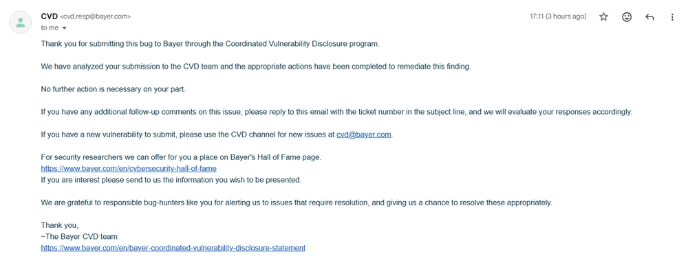 Bayer Email 2