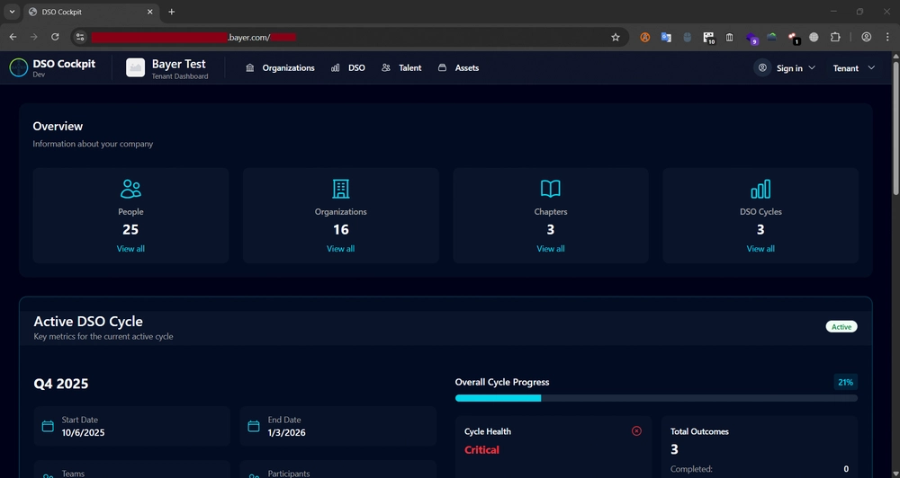 Tenant Dashboard