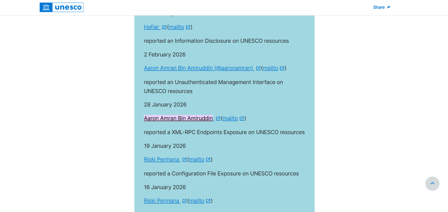UNESCO VDP