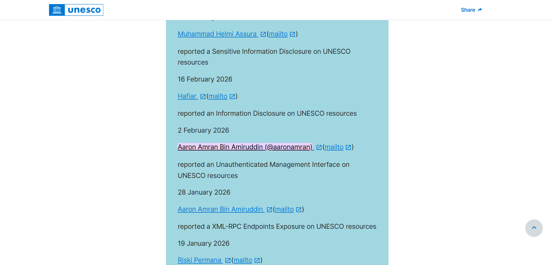 UNESCO VDP