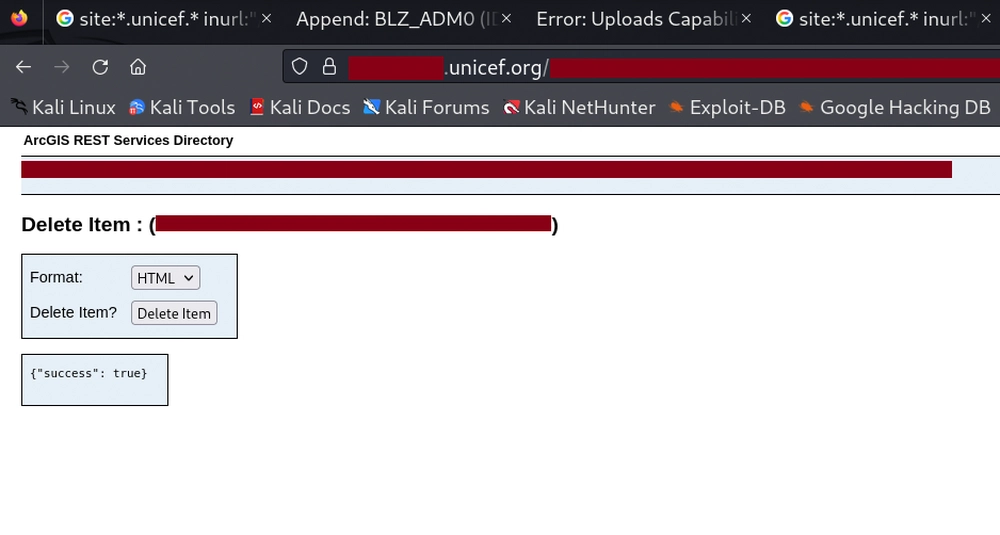 Delete Item