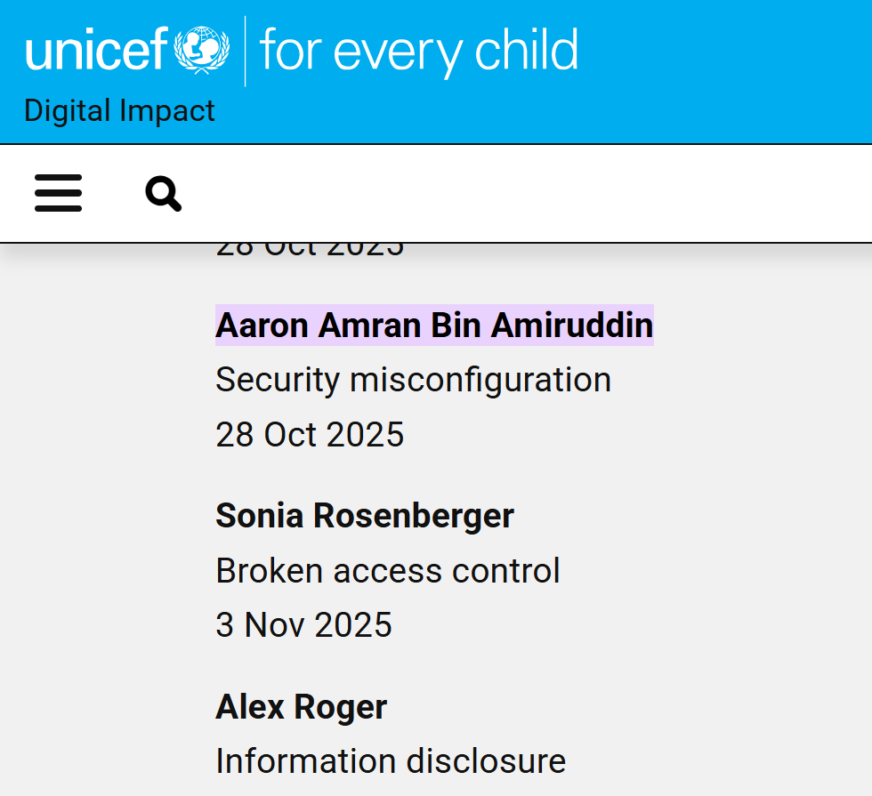 UNICEF VDP