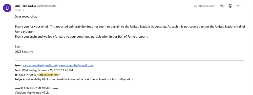 OICT Infosec Email 2