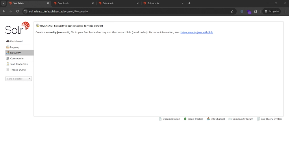 Apache Solr Security
