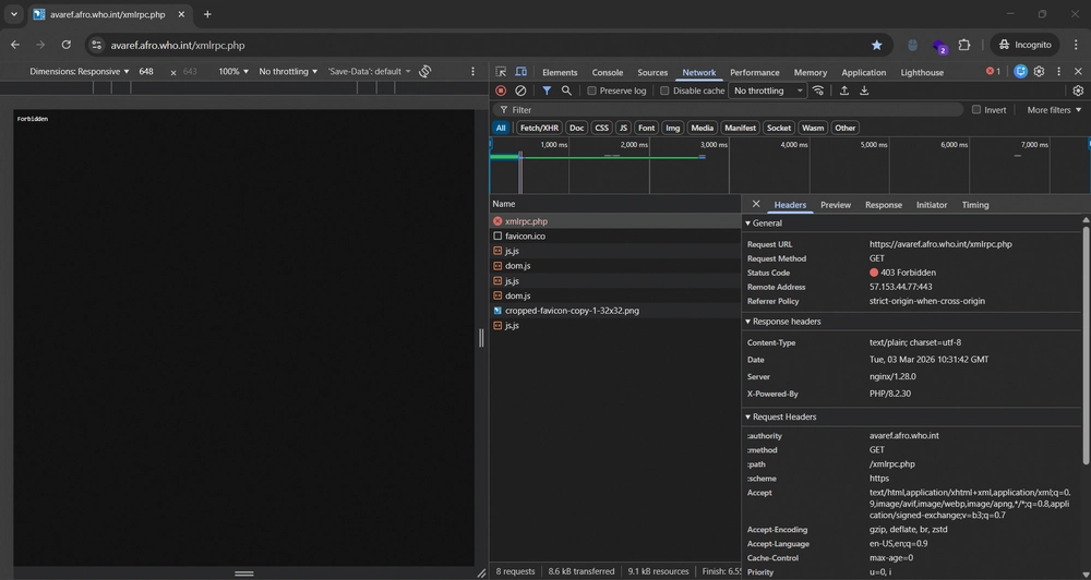 XML-RPC 403